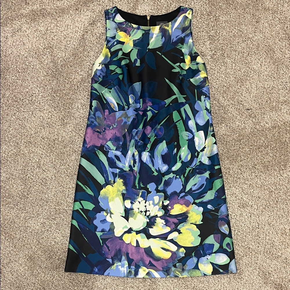 Vince Camuto floral shift dress sz 4